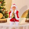 Electric Singing Santa Toy Xmas Ornament for Children Boys Girls Shelf