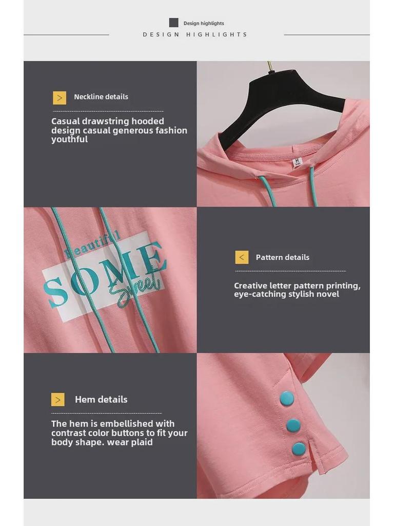 2025 Dámské ležérní tričko s kapucí v korejském stylu pro ochranu před sluncem