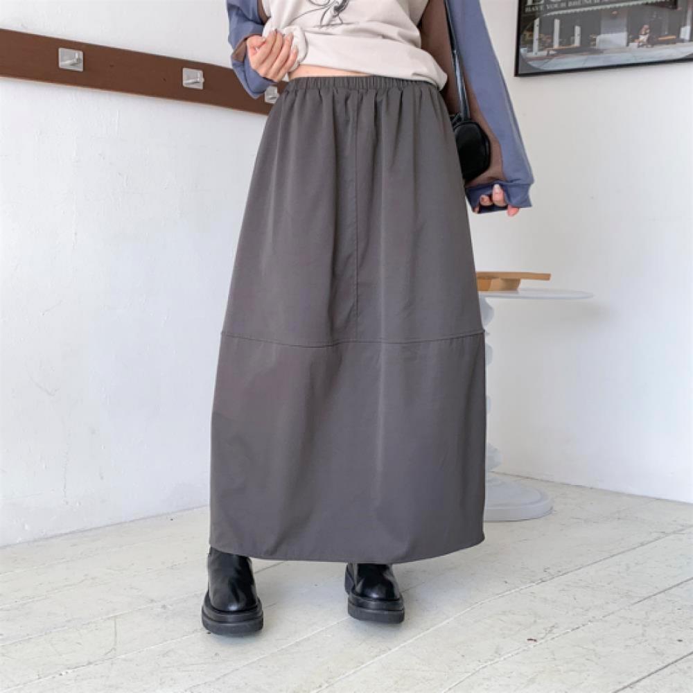New ArrivAlS Open Run Women S Nylon Cut A Line Long Skirt