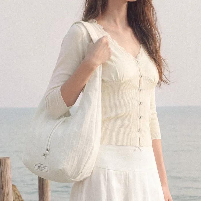 MERLINE COTTON ECO BAG (WHITE)