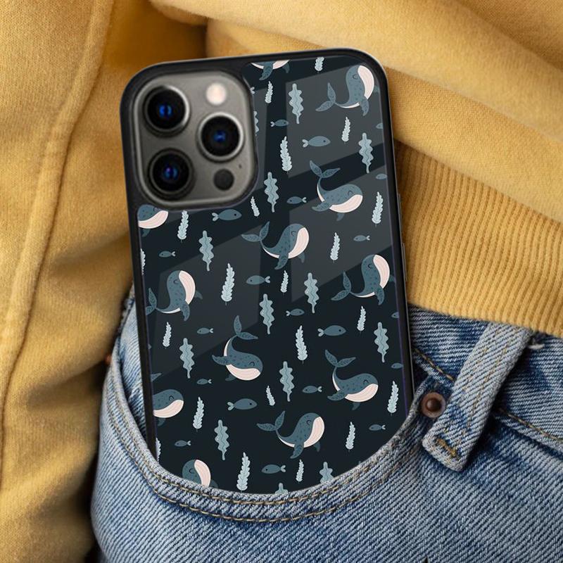 Orcas Whale Soft Phone Case for iPhone 17 Air 16e Pro Max 15 Pro 13 14 Plus 11 12 MagSafe Magnetic Coque