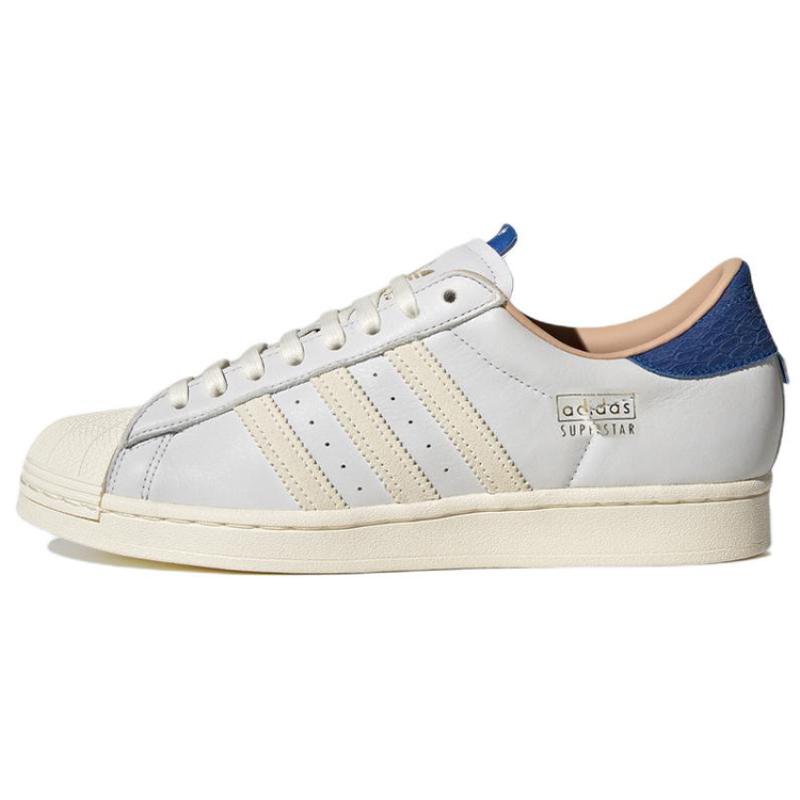 

Adidas Оригинальные кроссовки Superstar White Cream Blue HQ6458 47⅓