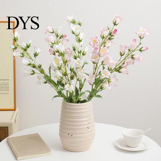 Fake Flowers for Home Decoration Artificial Lily of The Valley Flowers, Realistic Bellflower Bouquet Wedding Table Centerpieces Maintenance Free Faux