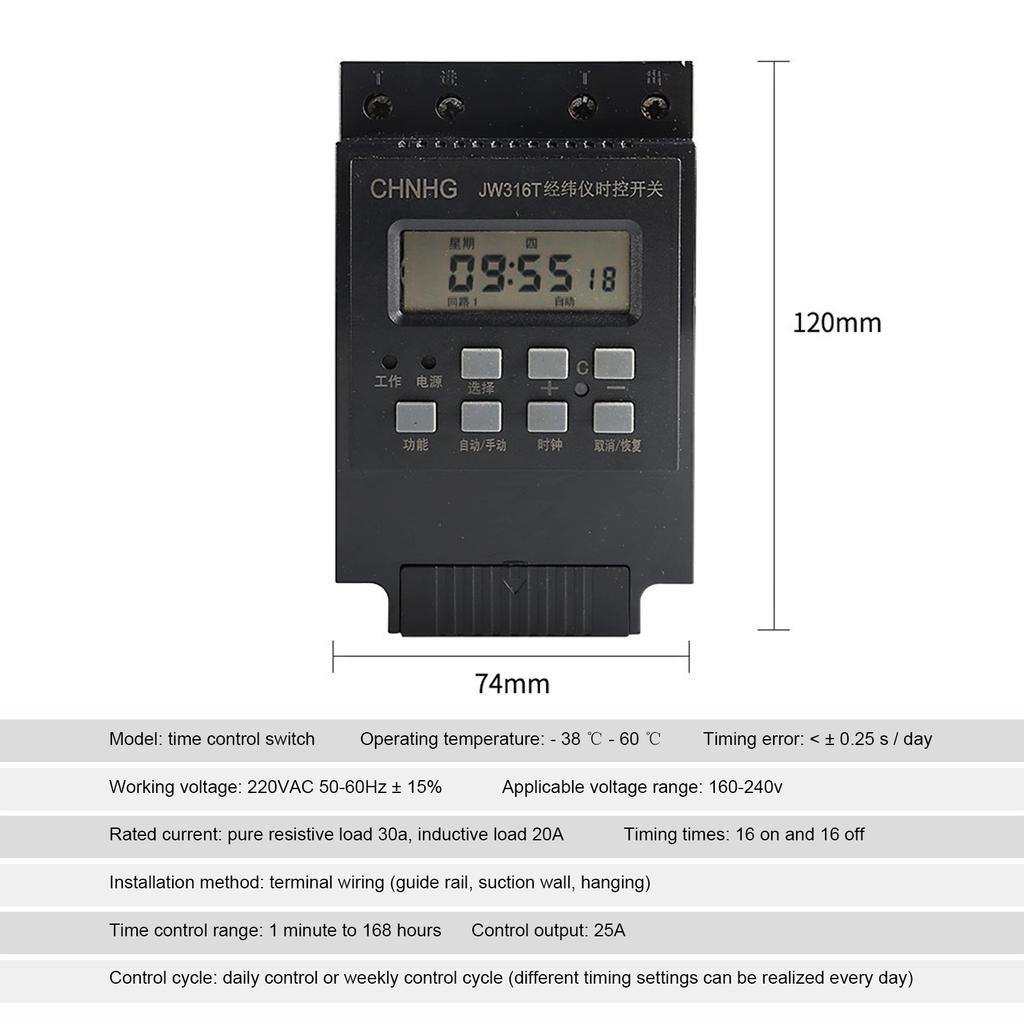 Buy Timer Switch Programmable Digital Time Switch Controller ...