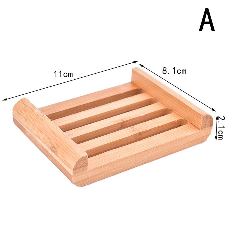 Přírodní dřevěný bambusový držák na podnos na mýdlo Odkládací stojan na mýdlo Přenosný box na mýdlo