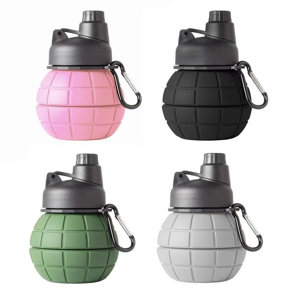 Großes Fassungsvermögen Faltbarer Wasserbecher 500 ml Faltbarer Silikonbecher Outdoor-Aktivitäten