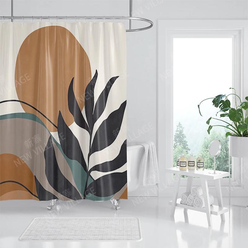 Vodotěsný látkový sprchový závěs Koupelnové závěsové doplňky 180x200 Koupelnový závěs do sprchy 240*200 severský boho dekor 240x200