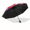 Stitch,Lilo Fully Automatic Themed Umbrella - 8 Ribs Durable Iron Frame, Tri-fold Compact Design, Perfect As a Gift, Travel Umbrella, Unisex