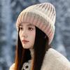 Outdoor Autumn and Winter Casual Knitted Hat Warm Wool Hat Windproof Ear Protection Stack Hat Women