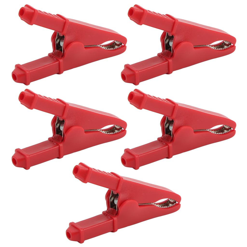 5Pcs Power Test Clip Good Electrical Conductivity Corrosion Resistance Electrical Test Clamp Clips for Electronic
