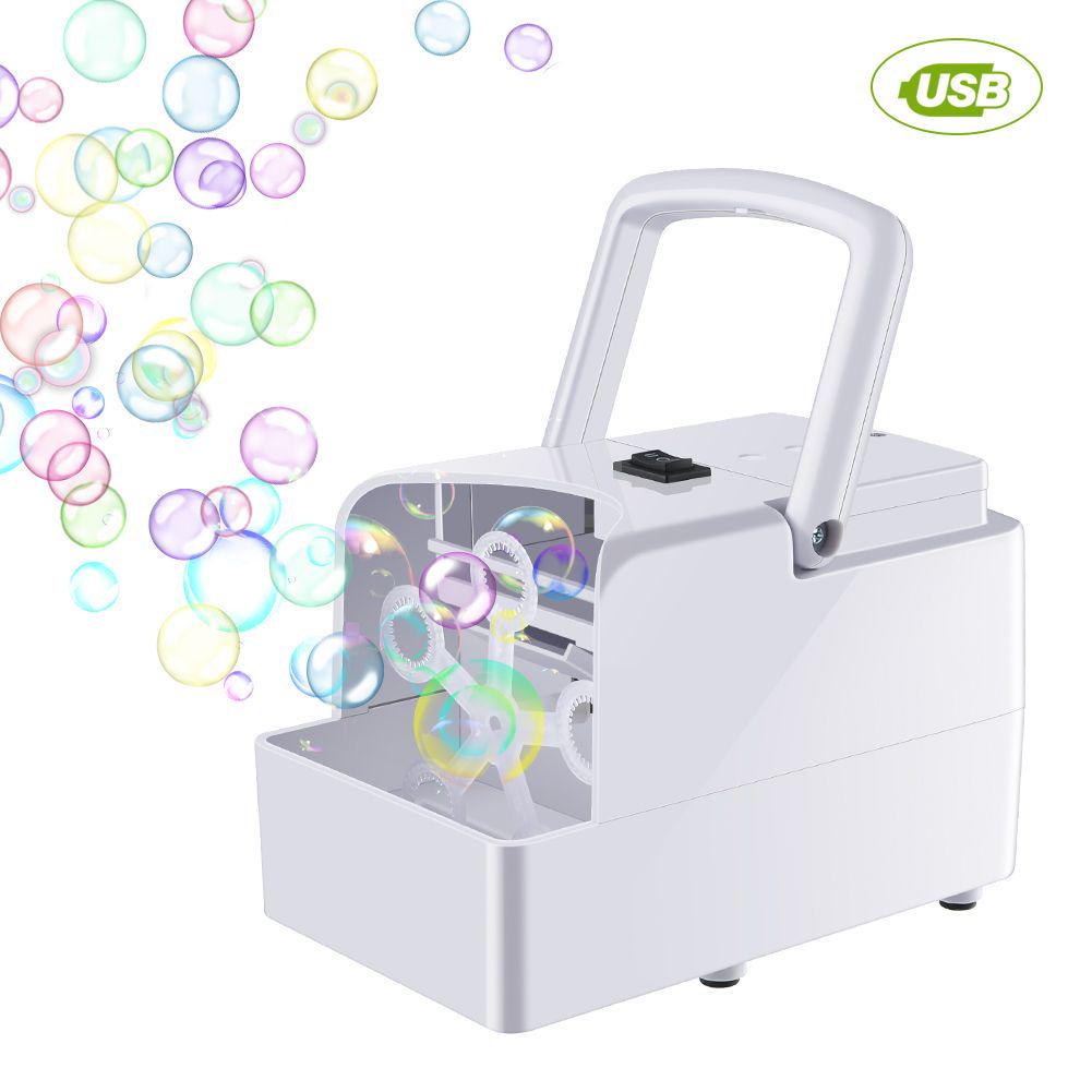 Electric Bubble Blower Machine Maker DJ Club Children Kids Party Wedding Disco