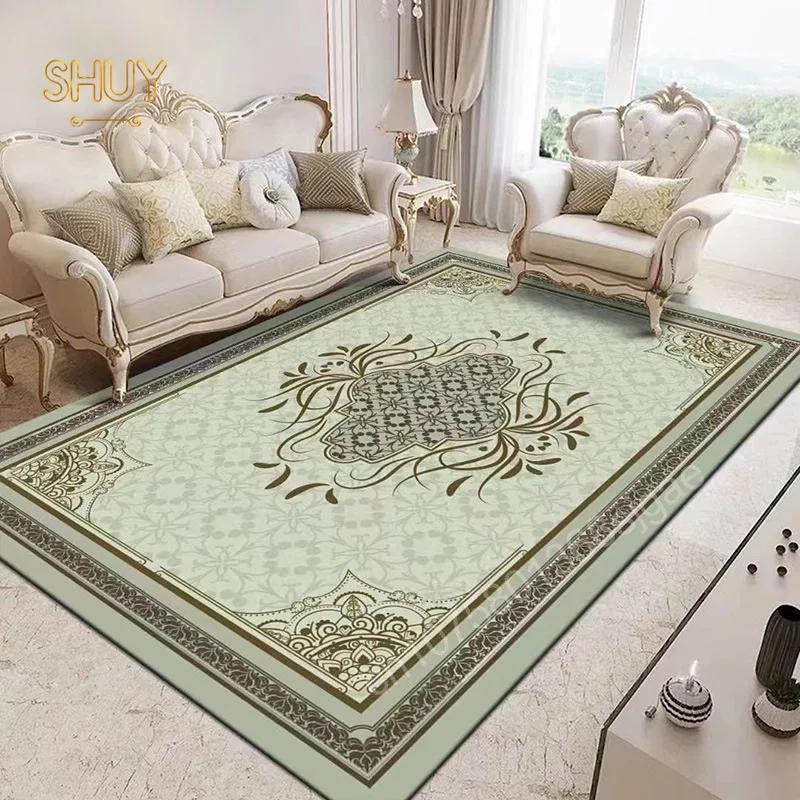 Persian Style Luxury Carpet Living Room Decoration Home Decor 180x280cm Felt Rug Non-slip Sofa Coffee Bedside Custom Floor Mat