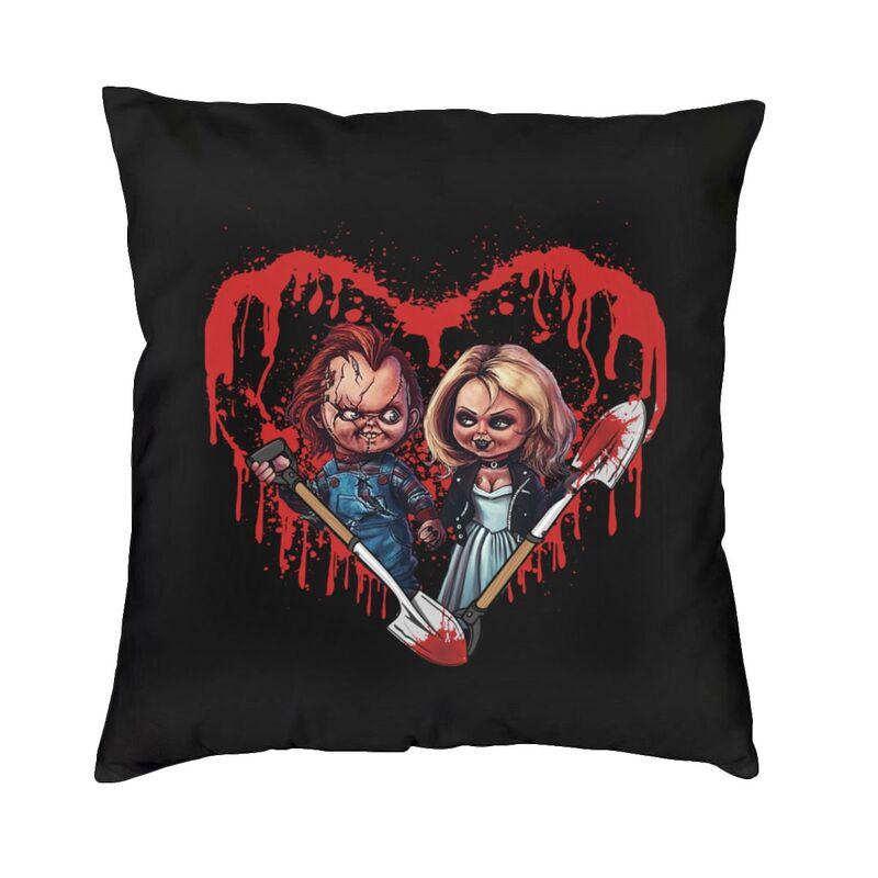 Bride Of Chucky Cushion Cover xcm Polyester Killer Doll Chucky Throw Pillow Case for Sofa Car Pillowcase Bedroom Decoration