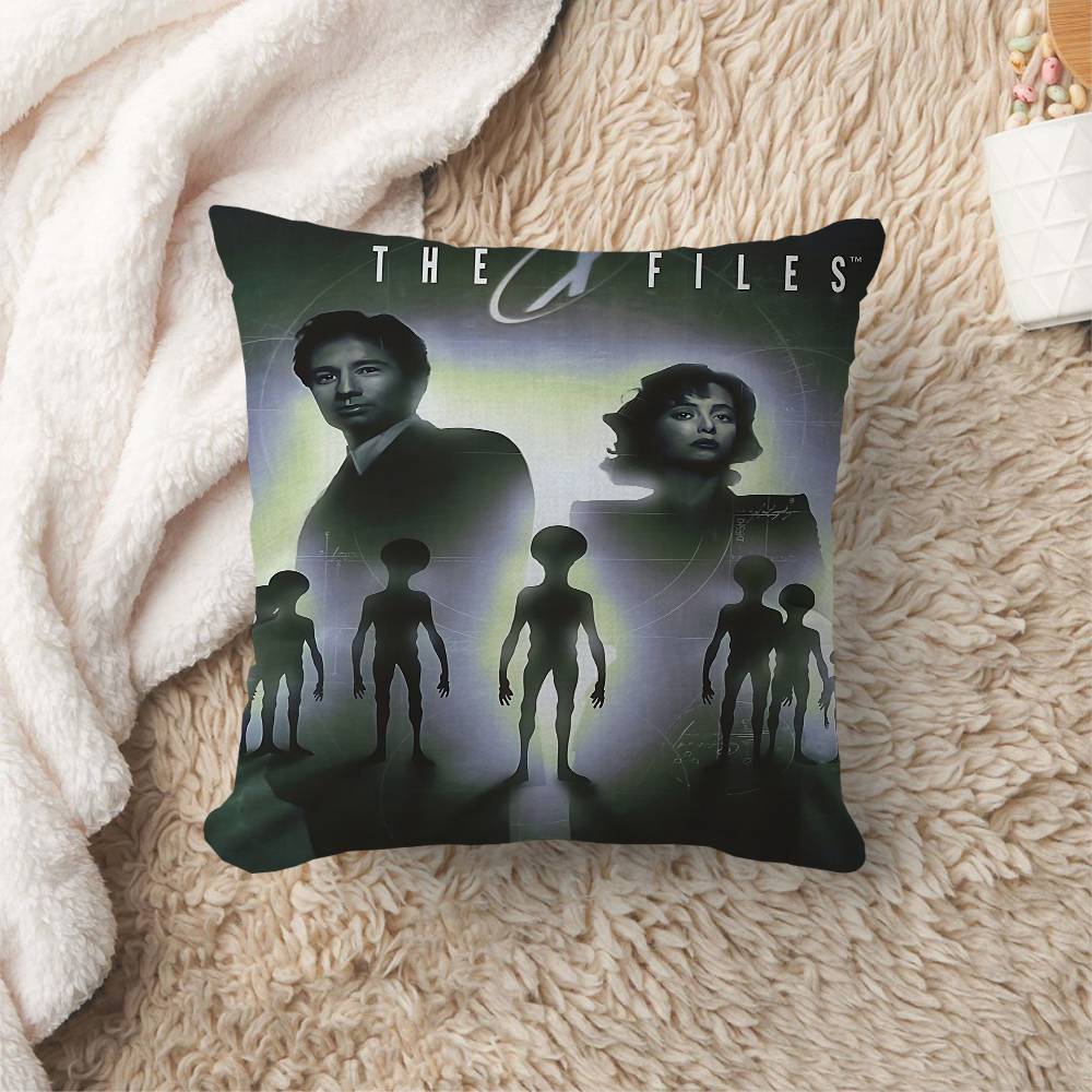 The X Files I WANT TO BELIEVE Movie Office Cushion Pillowcase Car Cushion Cover45X45CM Lumbar Pillowcase Sofa Pillowcover