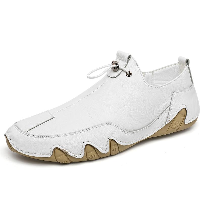 Work  Business Casual  Men  Work Shoes Business Casual Sneakers   Handmade Lac-up Flat  Plus Size Plus Size