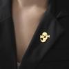 Dawapara Gothic Skull Brooches Pin for Halloween Men Women Skeleton Macabre Spooky Pin Symbol Stainless Steel Jewelry