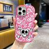 Phone Case: 2D Flat Design Suitable for iPhone 18, 17, 16, 15, 14, 13 Pro Protective Case, Couple Style, Skull Pirate Logo, Christmas and Halloween Gi