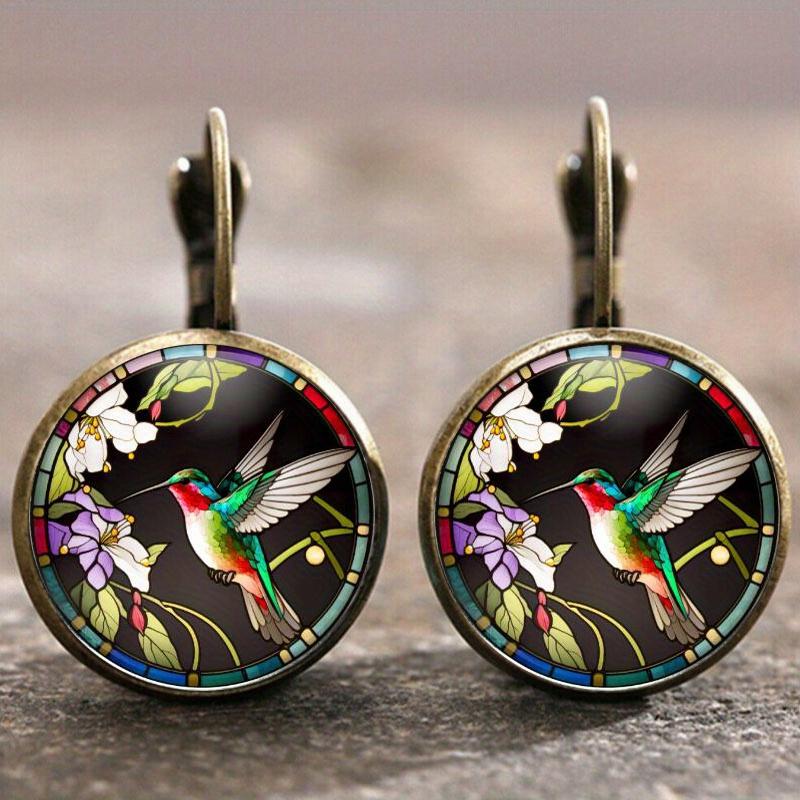 Fashion Earring Y2K Vintage Marigold Time Gem Flower Ear Buckle