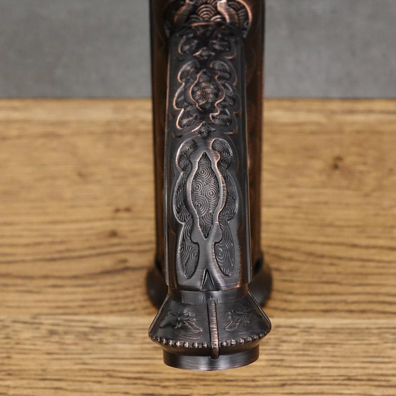 Black free-standing washbasin tap FLOWER