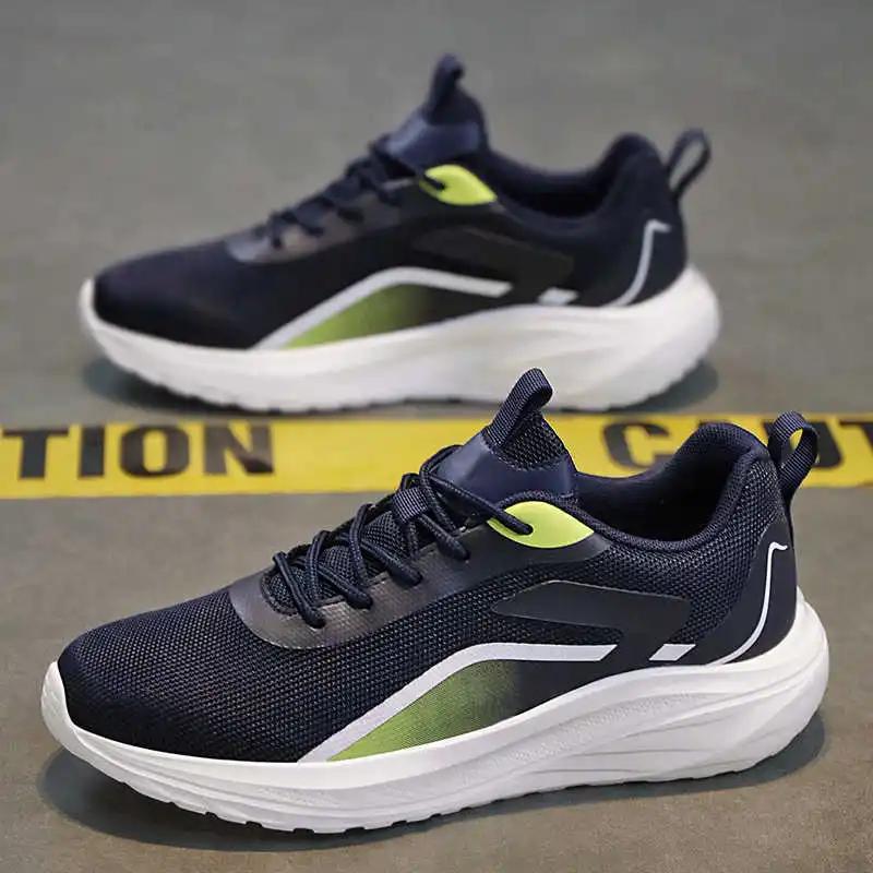 Fashion With Lacing Without Heel Shoes Men Running Casual Orange Trainers Gray Man Sneakers Sport Famous New Year's Deporte