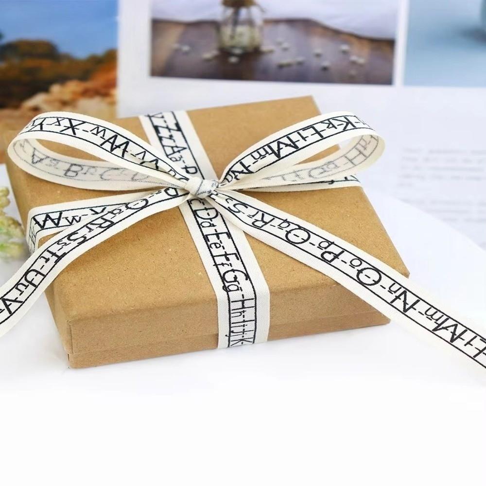 10 Yard Gift Packaging Ribbon Cotton Pencil Pattern School Theme Decoration Ribbon Handmade Material 1.6cm DIY Craft Ribbon