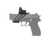 APLUSGEAR Universal Handgun Combination Set, RMR-Type Replica Side-Operated Reflex Red Dot Sight and Mounting Base [Parallel Import]