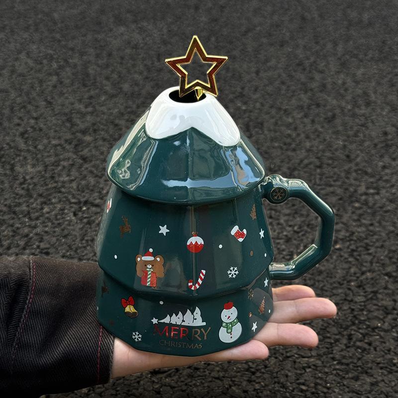 

Рождественские подарки высокой ценности, рождественские кружки, подарки на день рождения для парней и девушек, практичные чашки и подарочные коробки. 401-500ml