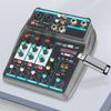 with 48V Phantom Power DJ Console Mixer 4-Channel USB Mixer Durable Audio Mixer