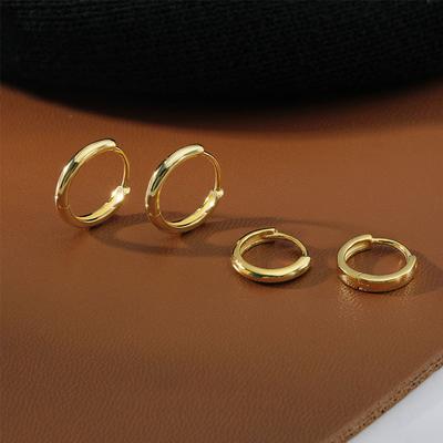 Accessories 6mm/8mm/10mm/12mm Women Korean Huggie Minimalist Round Earring Hoop Earrings Ear Buckle