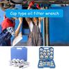 Alloy Steel Oil Filter Wrench Collection Hand Removal Toolkit, 23 Size For Car Mechanic DIYer Enthusiasts Professional