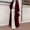 2025 Autumn Winter Women's Casual Long Woolen Coat - Cross-border European & American Style