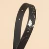 This Is A Slim, Personalized, Simple and Casual Belt with A Pin Buckle and Trendy Printed Fashion Strap, Measuring 1.9cm