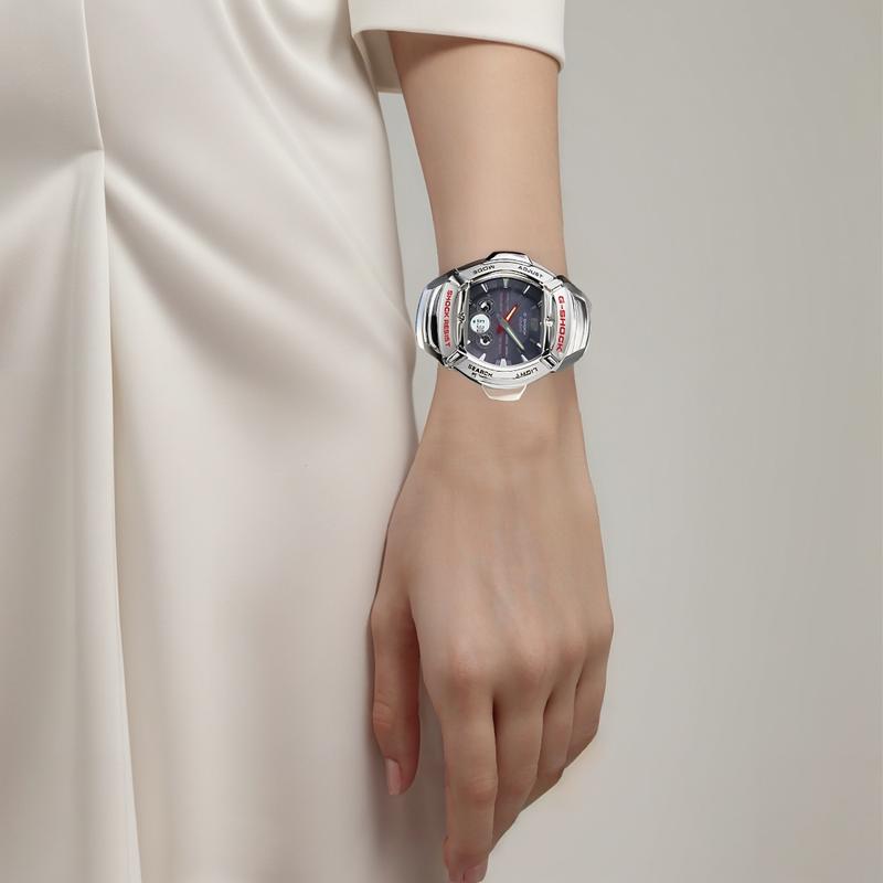 Casio G-SHOCK 200 meters waterproof, solar quartz movement, resin strap, Japanese and Korean watch, same style for men and women, black gw-1401-1av