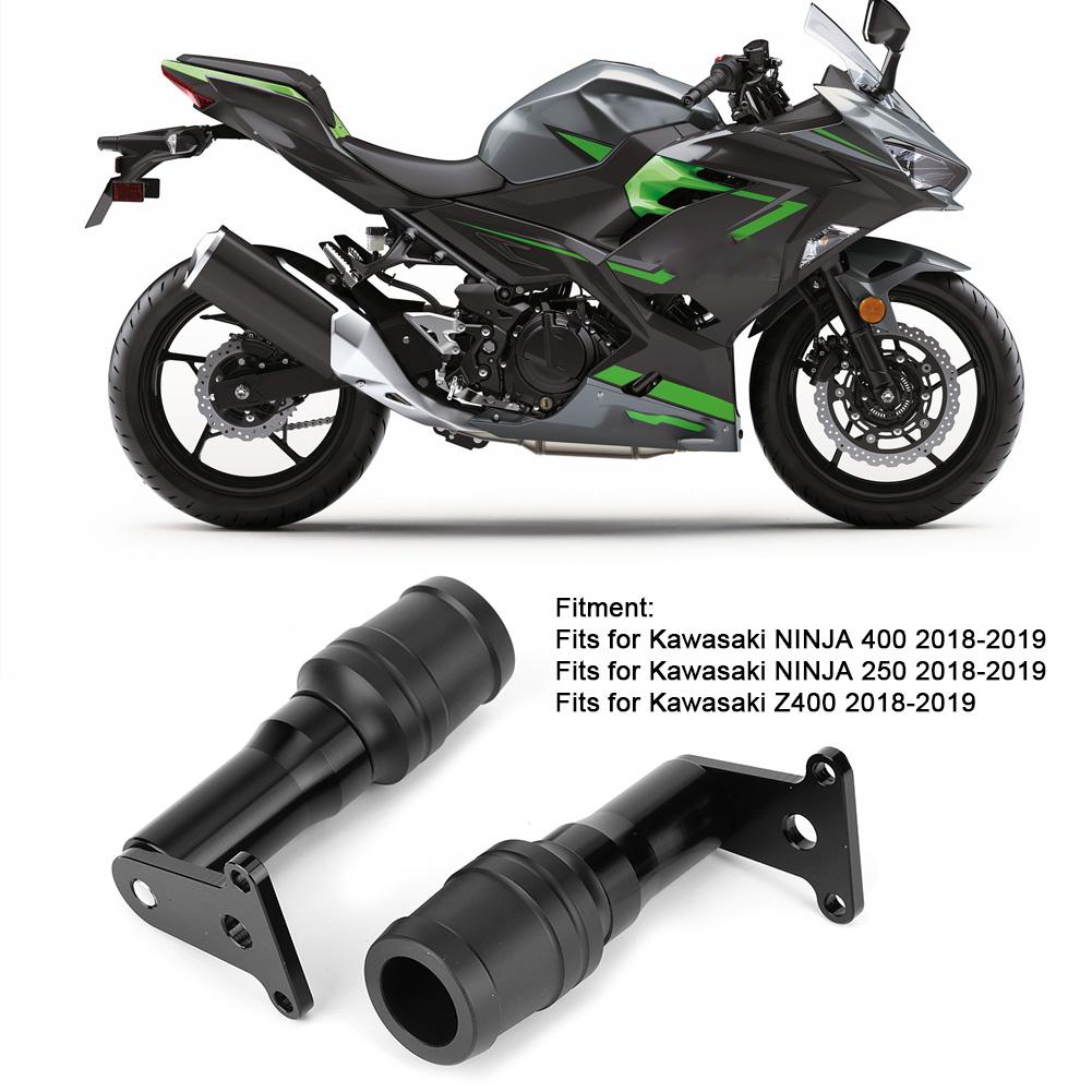 Motorcycle Frame Slider Anti Crash Falling Protector Fits for Kawasaki Ninja 250 400 Z400Black