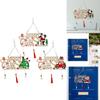 Stunning Wood Christmas Tree Hanging Ornament Merry Christmas With Elegant Design