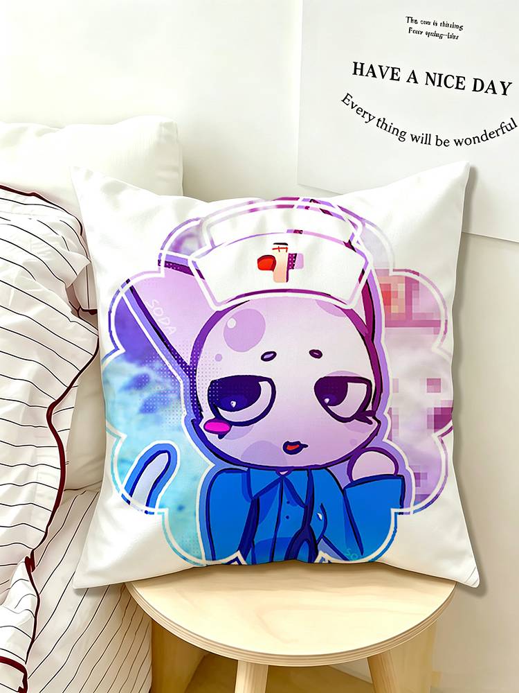 CUTE Animal hospital head nurse Pillow Case Pattern Printed Pillowcase For Living Room Sofa Cushion Cover