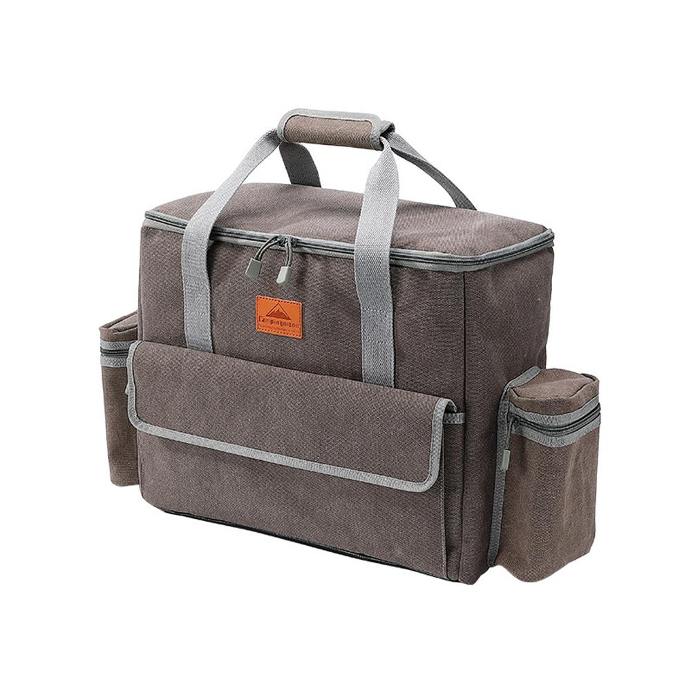 

CAMPINGMOON Холстовая сумка большой емкости, многофункциональные инструменты для пикника, посуда, чашки, пакеты для хранения, сумки для кемпинга на открытом воздухе