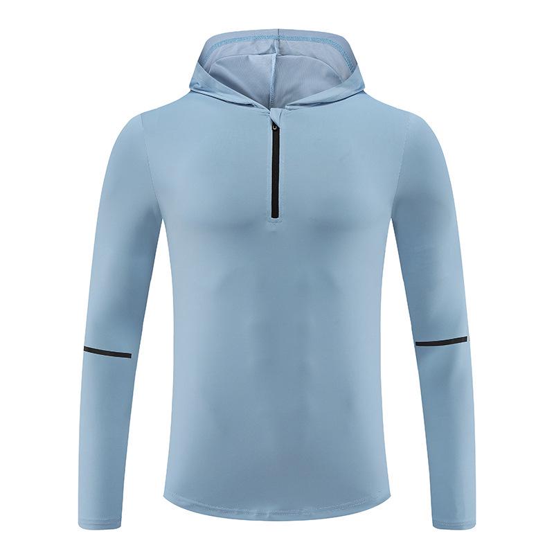 2024 Autumn Men's Quick-Dry Long Sleeve Running Hoodie