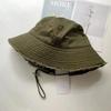 Fashion Fisherman Hats Foldable Bob Bucket Hat with Big Brim Sunscreen with Adjust Chin Rope Caps Beach Fishing Gorras Hat Women