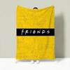 TV F-Friends Throw Lightweight 240g Flannel Blanket Soft Skin-friendly for Summer Cooling