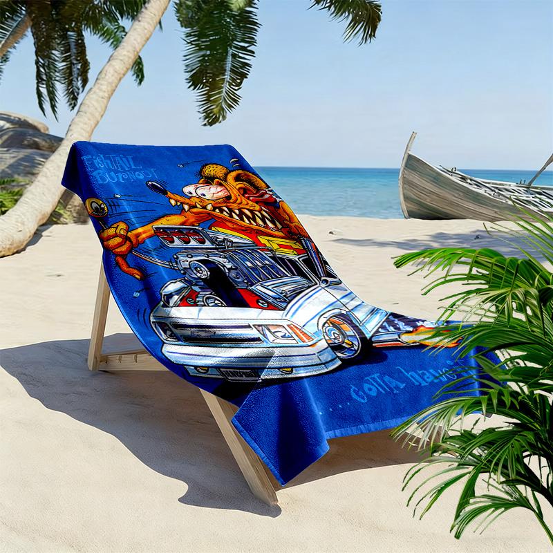 Hoodoo Gurus: Stage Beach Towel Outdoor Camping Beach Swim Absorbent Bath Towel Seaside Travel and Vacation Towels Beach Comfort Printing