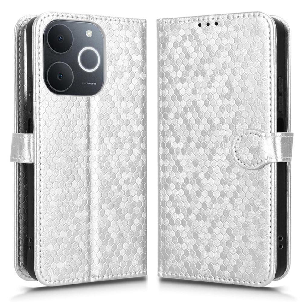 Wallet Case For Realme Narzo 80 Lite 4G/C71 4G (India)/Note 70T 4G Dot Pattern Imprint PU Leather Phone Cover with Wrist Strap