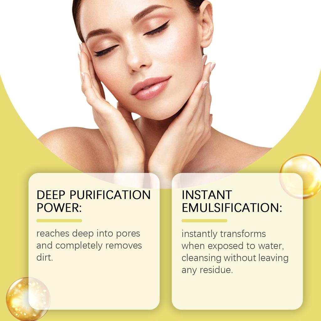 Pore Control Cleansing Oil  Facial Cleanser, Daily Makeup Blackheads Removal100ml