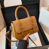 Fashion Retro Handbag for Women with Niche Versatile Single-shoulder Crossbody Bag Fashionable Simple Square Bag