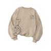 TAGAS Women's Fleece Hooded Neck Regular Fit Sweatshirt (WSS-1-BEIGE-M_Beige_Medium)