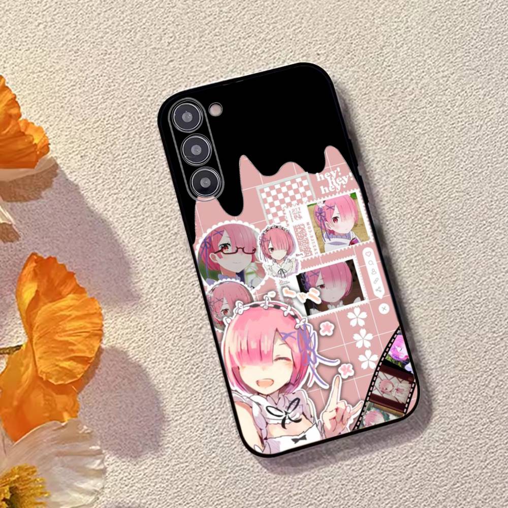 Anime Girl Re Zero R-Ram Phone Case Silicone Soft For Samsung Galaxy A73,A72,A71,A70,A53,A52,A51