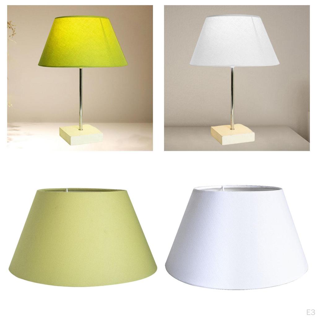 Cylindrical Lampshade for Table Lamp, Desk Floor Traditional Accessory In And Iron,