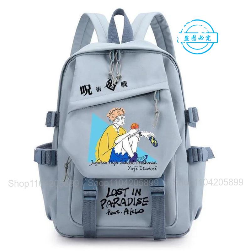 Jujutsu Kaisen Backpack Anime Mochila Boys Girls Schoolbag Laptop Bags Gojo Satoru Cartoon Fashion Outdoor Travel Bookbag Gift