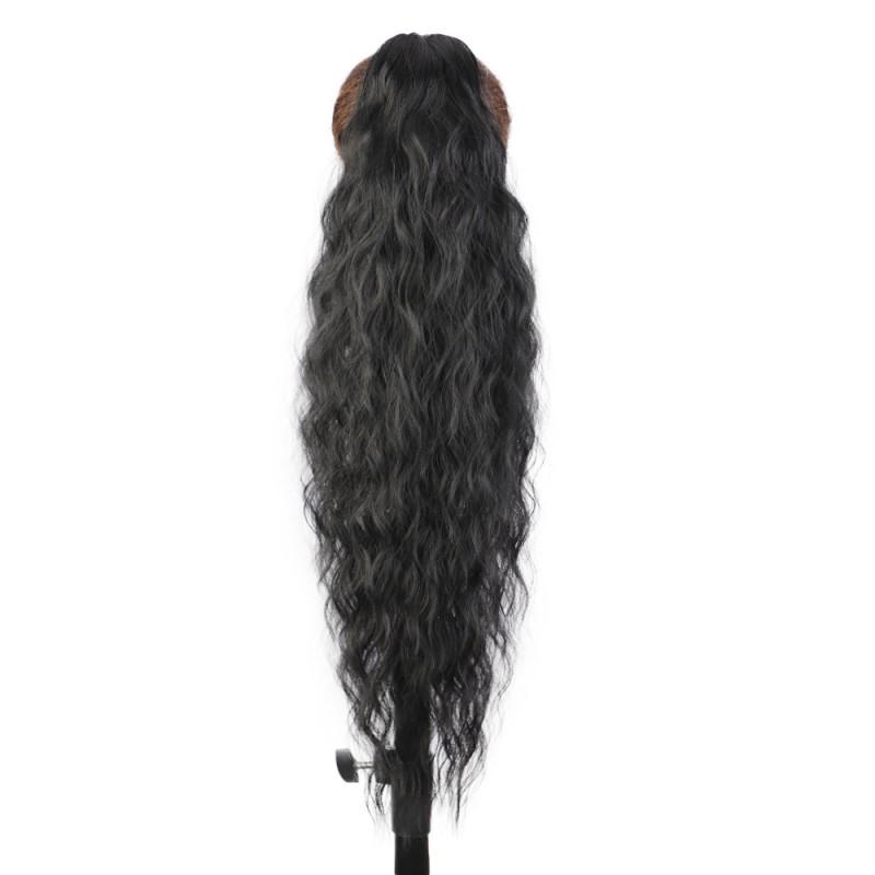 Synthetic Ponytail Hair Extension With Drawstring Wavy Long Water Wave Style Clip-in Or Tie-on Women