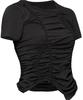 Peulleeoeob Handmade Twisted T-Shirt (Fl-119_Black)